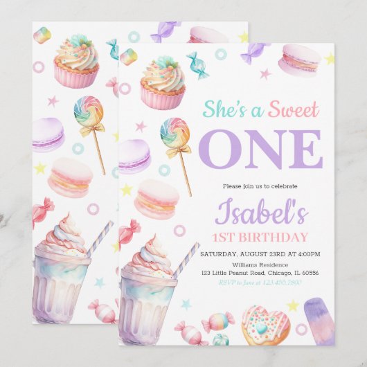 Ze is een lieve verjaardag kaart (Voorkant / Achterkant)