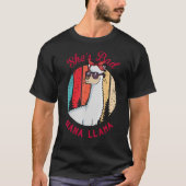 Ze is een slecht Nana Llama Moederdag feest T-shirt (Voorkant)