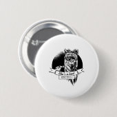 Ze is een slechte alpaca moeder ronde button 5,7 cm (Voorkant /achterkant)