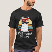 Ze is een slechte Gigi Llama T Mama Grandma T-shirt (Voorkant)