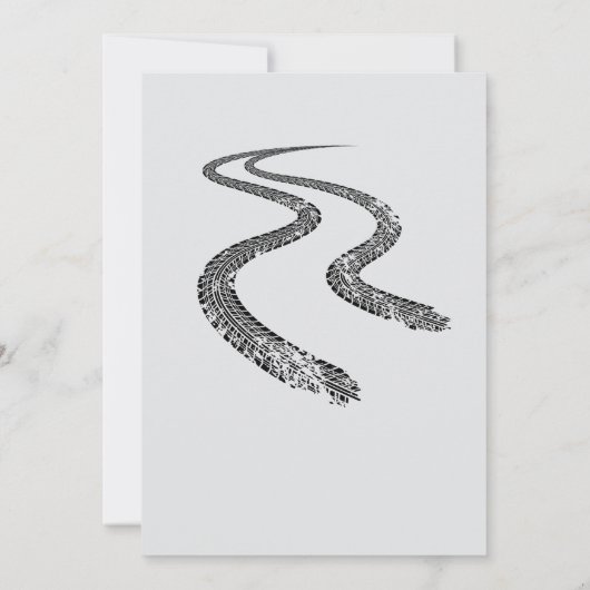 Ze is een snelle en feestelijke roze race auto ver kaart (Achterkant)