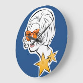 Ze is een Star Retro-stijl Grote Klok (Hoek)