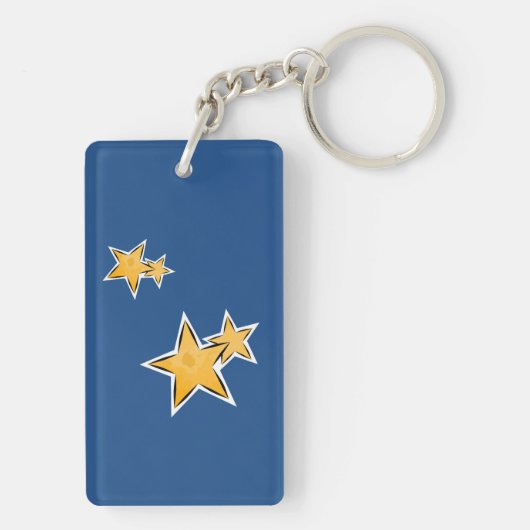 Ze is een Star Retro-stijl Sleutelhanger (achterkant)