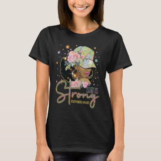 Ze is een sterke zwarte koningin Melanin Pride His T-shirt