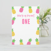 Ze is een Sweet ONE - 1e verjaardag Kaart (Staand voorkant)