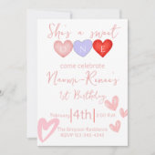 Ze is een Sweet One 1e verjaardag Kaart (Voorkant)