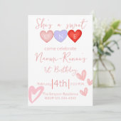 Ze is een Sweet One 1e verjaardag Kaart (Staand voorkant)