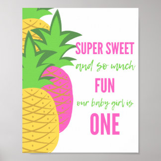 Ze is een Sweet ONE - party decor Poster