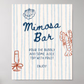 Ze is een te downloaden Mimosa bar Poster (Voorkant)