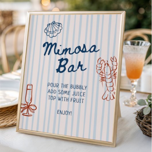 Ze is een te downloaden Mimosa bar Poster