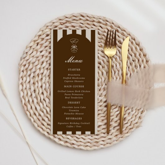 Ze is een tikkeltje ouder Coffee Martini Verjaarda Menu