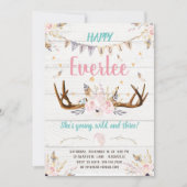 Ze is een uitnodiging voor de geboorte van Wild On (Voorkant)