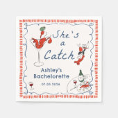 Ze is een Vangkreeft Bachelorette servet (Voorkant)