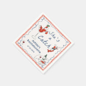 Ze is een Vangkreeft Bachelorette servet (Hoek)