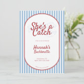 Ze is een vangst Bachelorette-weekend Kaart (Staand voorkant)