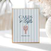 Ze is een vangst Kreeft Gestreepte Kaarten Geschen Poster