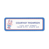 Ze Is Een Vangst Kustkreeft Bruidsborrel Etiket (Voorkant)