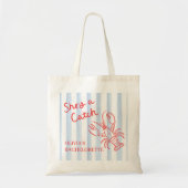 Ze is een vangst vrijgezellenfeest  tote bag (Voorkant)