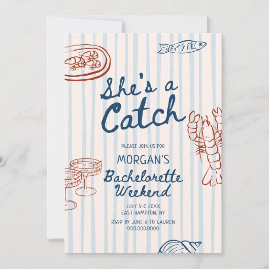 Ze is een vrijgezellenmeisje aan de kust kaart (Voorkant)