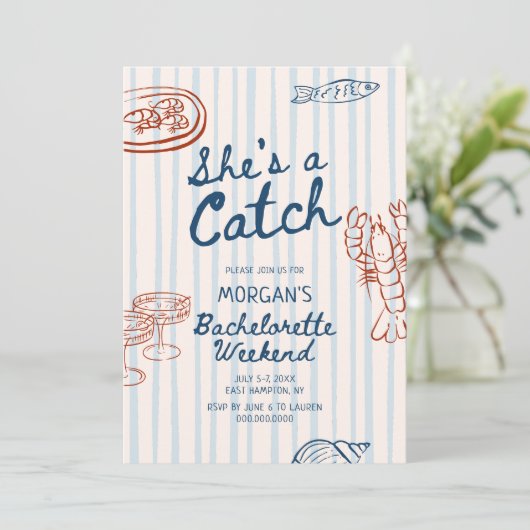 Ze is een vrijgezellenmeisje aan de kust kaart (Staand voorkant)