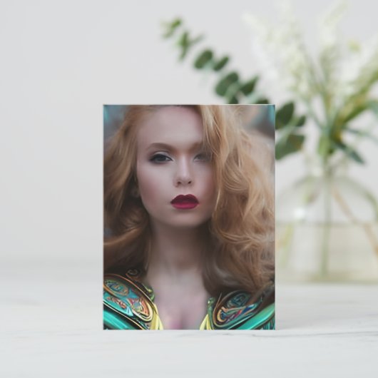 Ze is een Warrior Briefkaart (Staand voorkant)