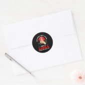 Ze is een Weegschaal Zodiac Teken Weegschaal Horos Ronde Sticker (Envelop)