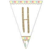 Ze is een Wild One Monogram Happy Birthday Vlaggetjes (Tweede vlag)