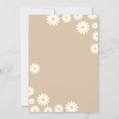 Ze is een Wild ONE White Daisy Verjaardag Kaart (Achterkant)