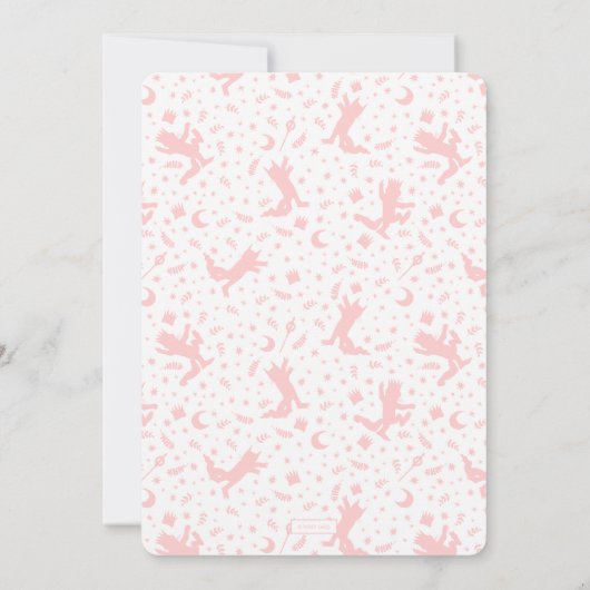 Ze is een Wilde 1 - 1e verjaardag kroonroze Kaart (Achterkant)