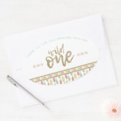 Ze is een Wilde Een Eerste Dag Dank jullie Sticker (Envelop)