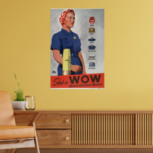 Ze is een WOW Poster