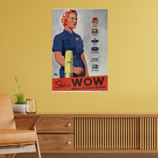Ze is een WOW Poster
