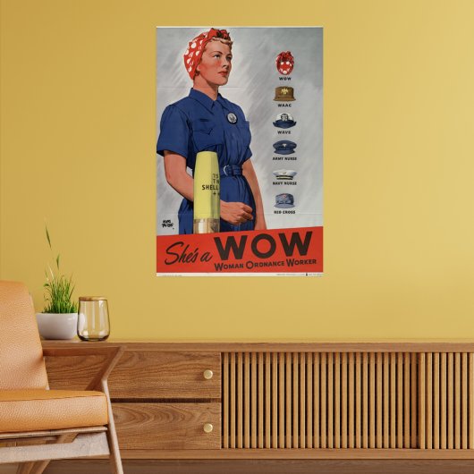 Ze is een WOW Poster (Woonkamer 2)