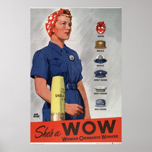 Ze is een WOW Poster (Voorkant)