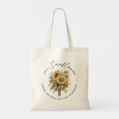 Ze is een zonnebloem Inspirerend Tote Bag (Achterkant)