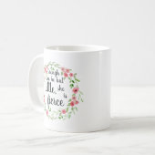 Ze is Fierce | Kwijting Floral Koffiemok (Voorkant links)