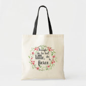 Ze is Fierce | Kwijting Floral Tote Bag (Voorkant)
