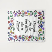 Ze is Fierce Large Wandkleed (Voorkant (horizontaal))