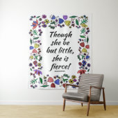 Ze is Fierce Large Wandkleed (In situ)