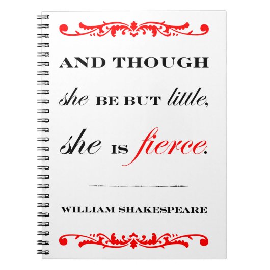 Ze is Fierce Notitieboek (Voorkant)
