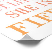 Ze is Fierce Poster Print (Hoek)