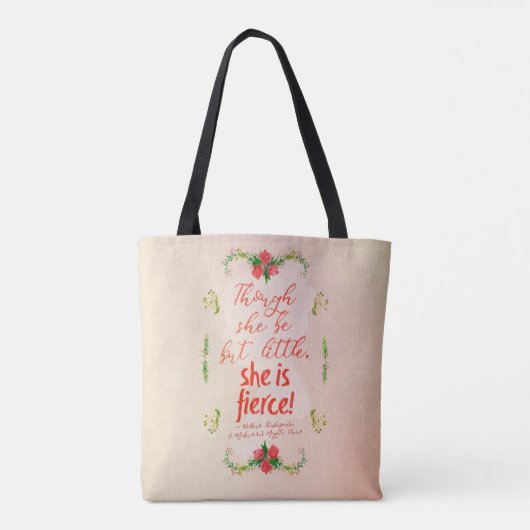 Ze is Fierce Tote Bag (Achterkant)