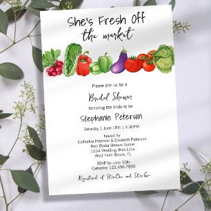 Ze is "Fresh Off the Market" Bruidsfeest voor groe Kaart
