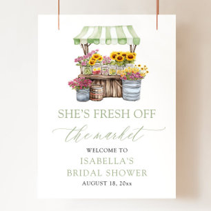 Ze is Fresh Off the Market Vrijgezellenfeest Welko Poster