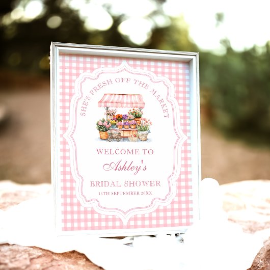 Ze is Fresh Off the Market Vrijgezellenfeest Welko Poster