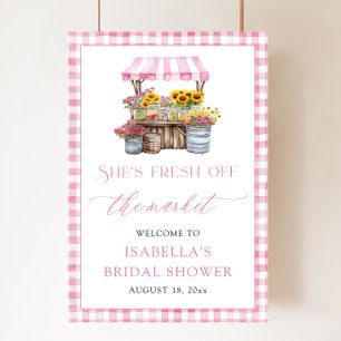 Ze is Fresh Off the Market Vrijgezellenfeest Welko Poster