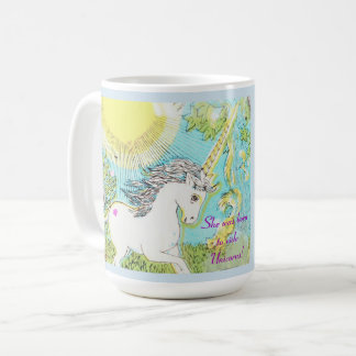 Ze is geboren om op Unicorns te rijden. Koffiemok