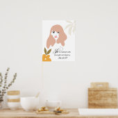 Ze is gekleed met kracht en waardigheid, bijbel poster (Keuken)