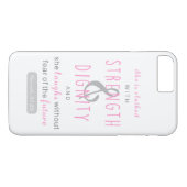 ze is gekleed met kracht en waardigheid spreekwoor Case-Mate iPhone case (Achterkant (Horizontaal))