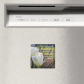 Ze is gekleed - Proverbs 31:25 Floral Magneet (Insitu (Vaatwasser))